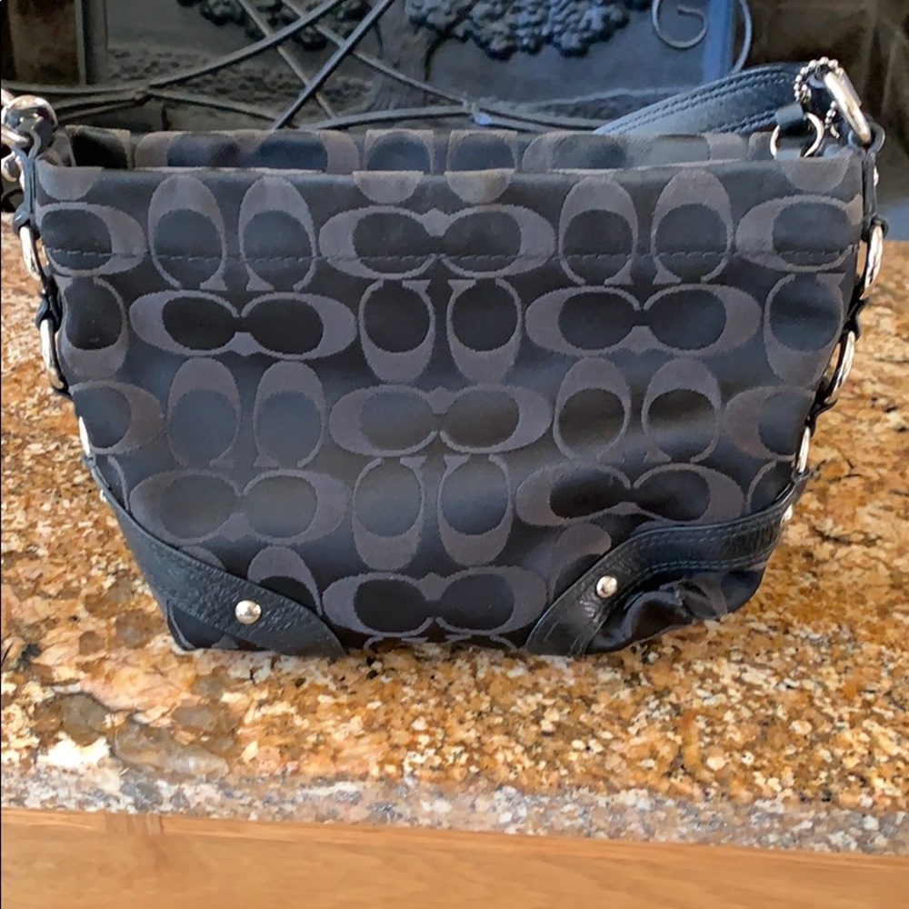 Small black coach purse